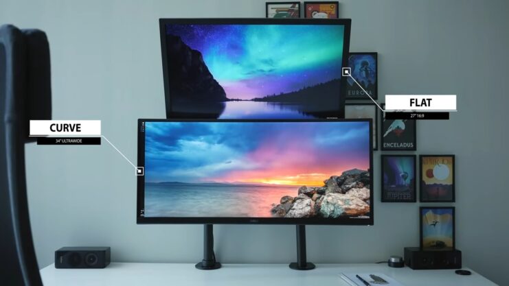 Curved vs Flat monitor