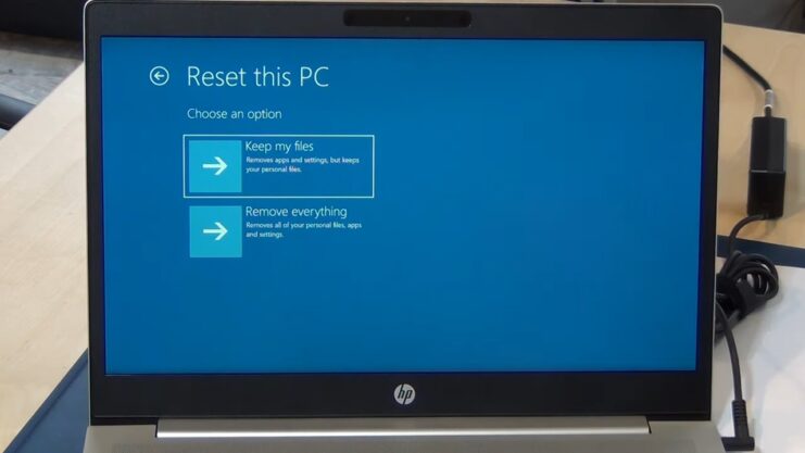 HP Recovery - How to reset HP
