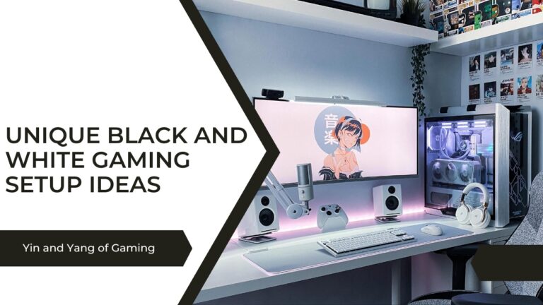 Unique Black And White Gaming Setup Ideas