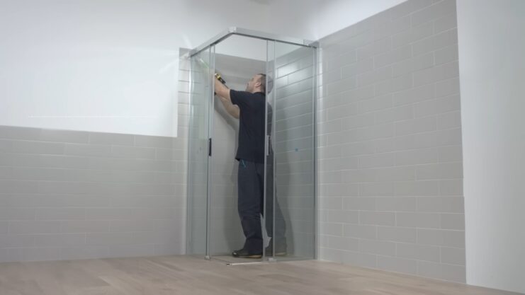 Brass-Framed Shower Screens